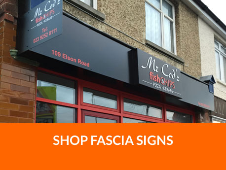 Shop Fascia Signs - AFab Signs Portsmouth
