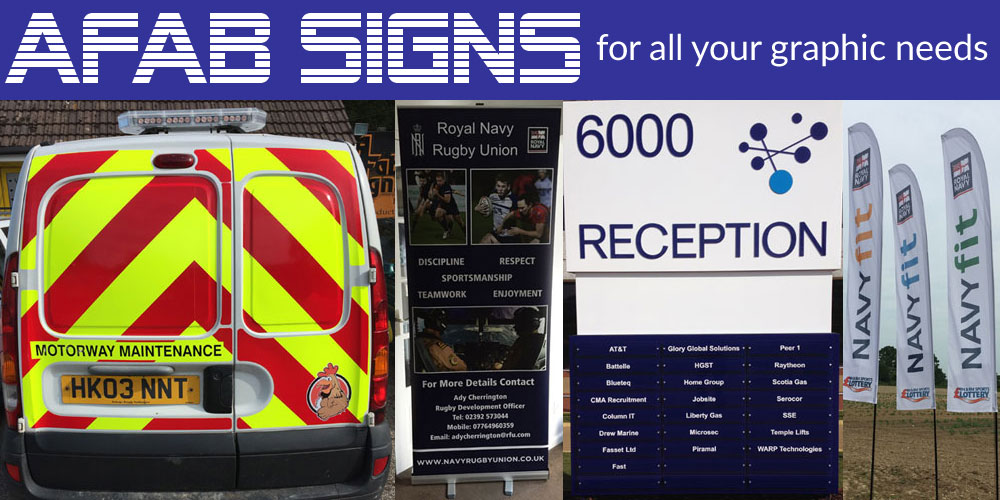 AFab Signs Portsmouth - Graphics, Banners for shops and vehicles